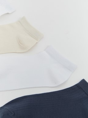 Patik Çorap KARIŞIK RENK İPLİĞİ BOYALI