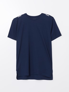 Bisiklet Yaka Erkek Spor Tişört YENİ SİYAH