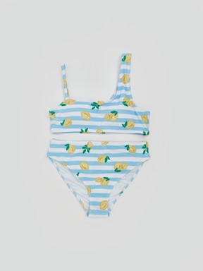 Bikini AÇIK MAVİ BASKILI