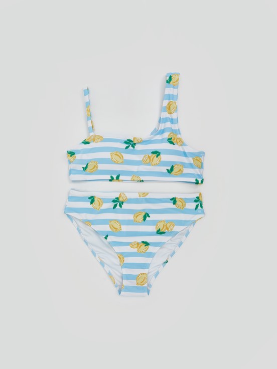 Bikini AÇIK MAVİ BASKILI