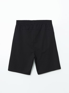 Slim Fit Erkek Spor Şort YENİ SİYAH