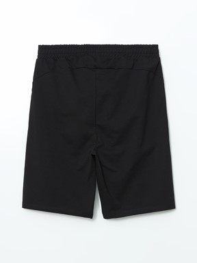 Slim Fit Erkek Spor Şort YENİ SİYAH