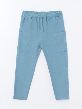 Beli Lastikli Erkek Çocuk Jogger Pantolon AÇIK KAHVERENGİ