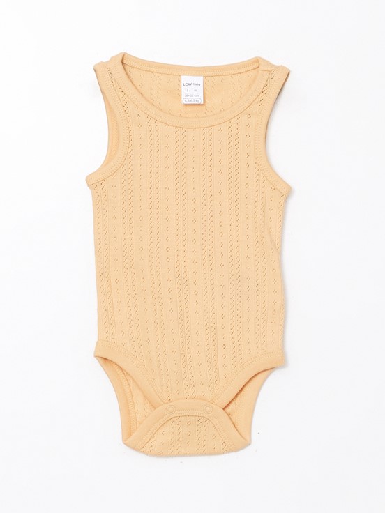 Çıtçıtlı Body AÇIK BEJ BASKILI