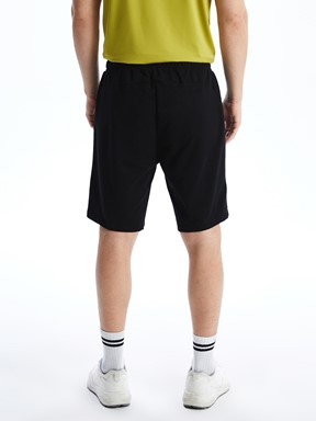 Slim Fit Erkek Spor Şort YENİ SİYAH