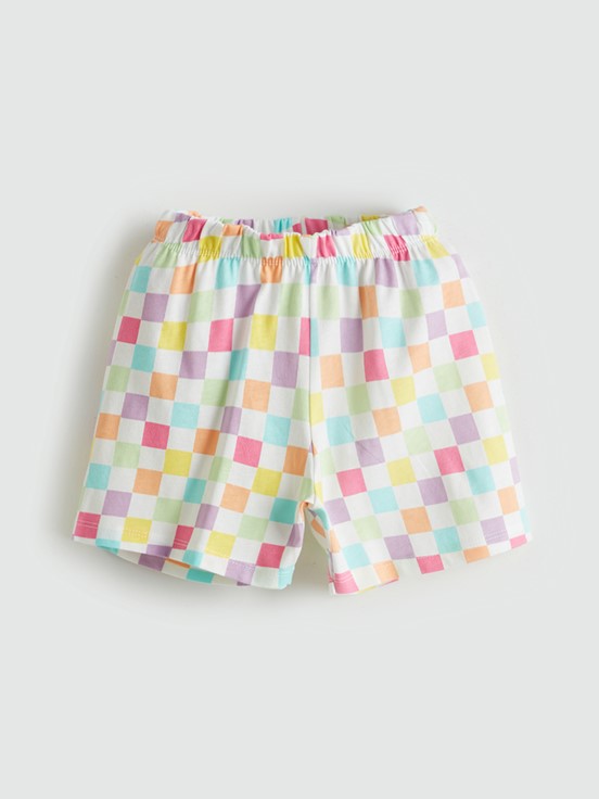 Şortlu Pijama Takımı OPTİK BEYAZ