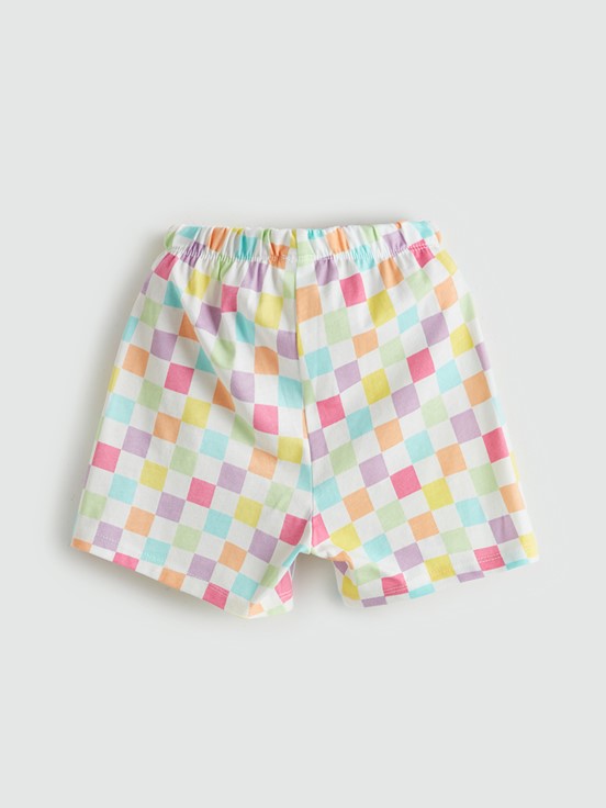 Şortlu Pijama Takımı OPTİK BEYAZ