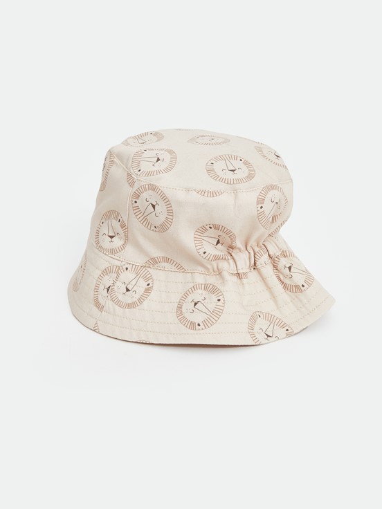 Bucket Şapka TAŞ RENGİ BASKILI