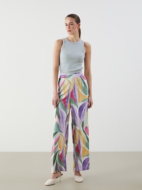 Pantolon LACİVERT BASKILI