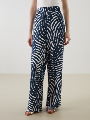 Pantolon LACİVERT BASKILI