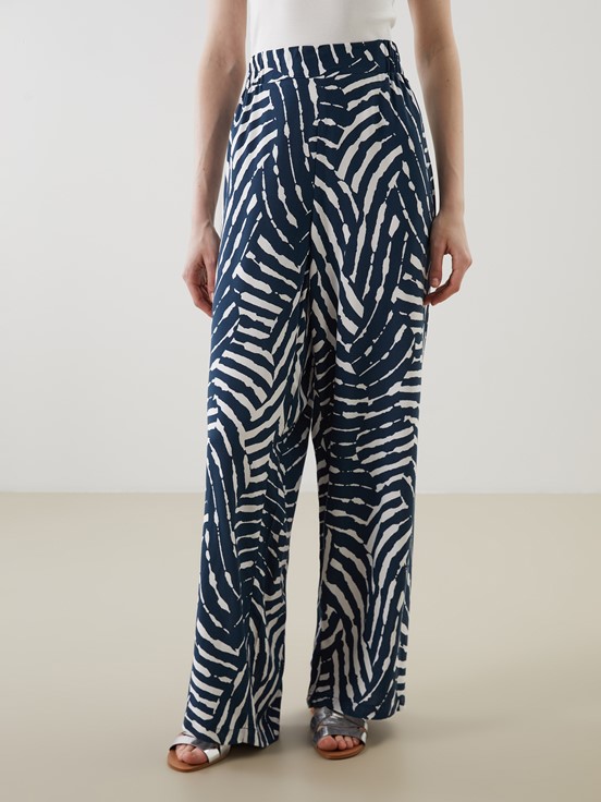 Pantolon LACİVERT BASKILI