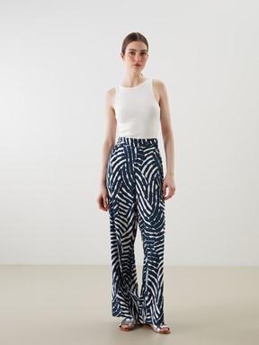 Pantolon LACİVERT BASKILI