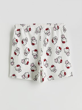Şortlu Pijama Takımı EKRU BASKILI