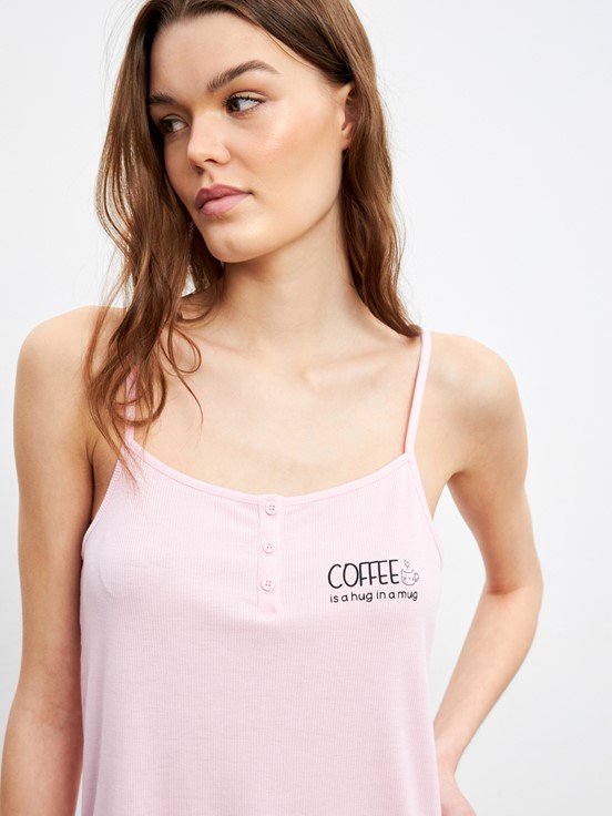 Şortlu Pijama Takımı PEMBE BASKILI
