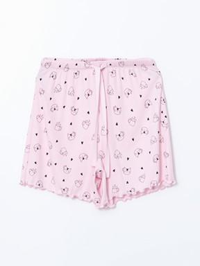 Şortlu Pijama Takımı PEMBE BASKILI