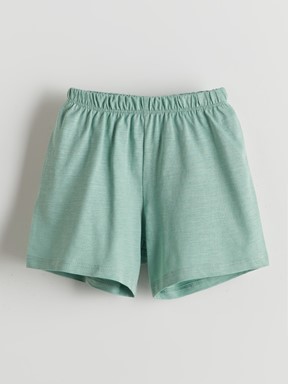 Şortlu Pijama Takımı KREM RENGİ