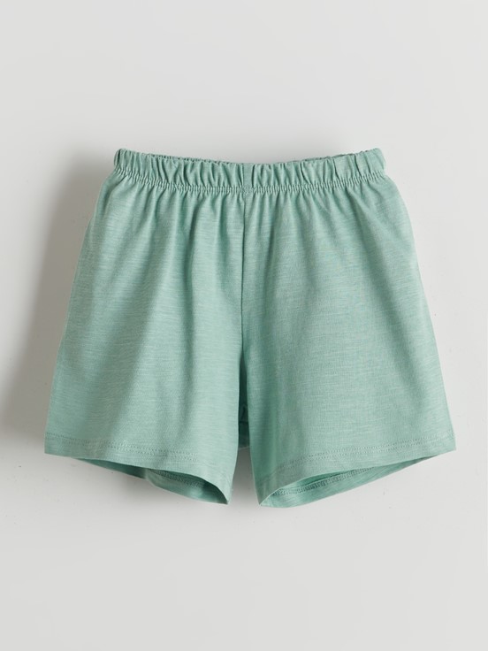 Şortlu Pijama Takımı KREM RENGİ