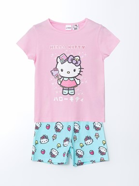 Şortlu Pijama Takımı PEMBE LEYLAK