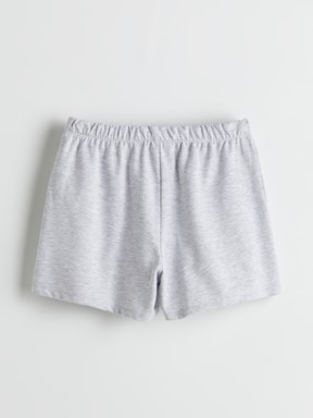 Şortlu Pijama Takımı GRİ MELANJ