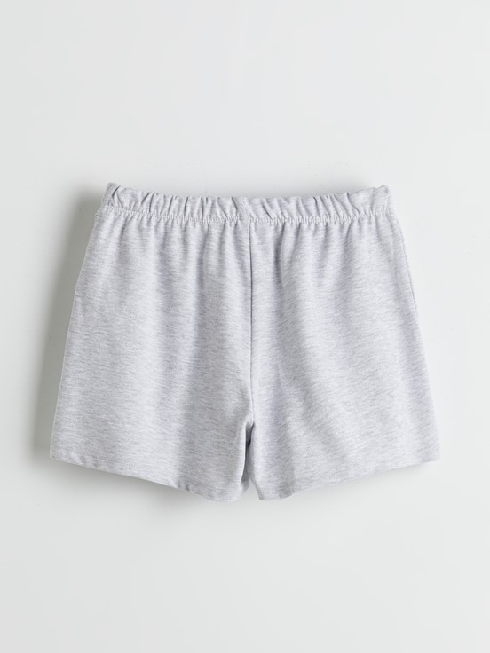 Şortlu Pijama Takımı GRİ MELANJ