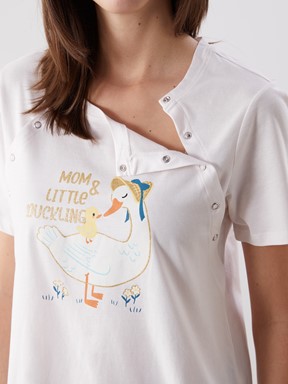 Kaprili Pijama Takımı MAVİ BASKILI