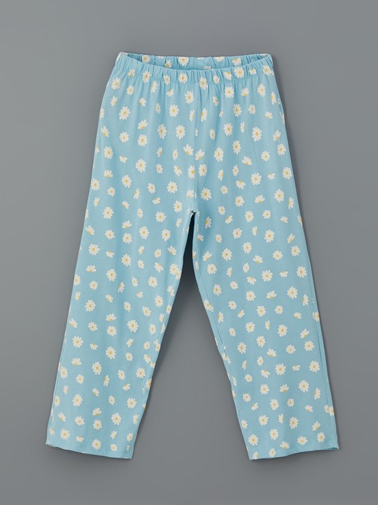 Kaprili Pijama Takımı MAVİ BASKILI