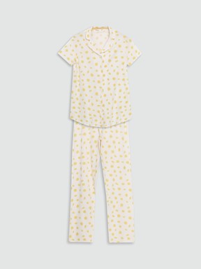 Pijama Takım UÇUK PEMBE BASKILI
