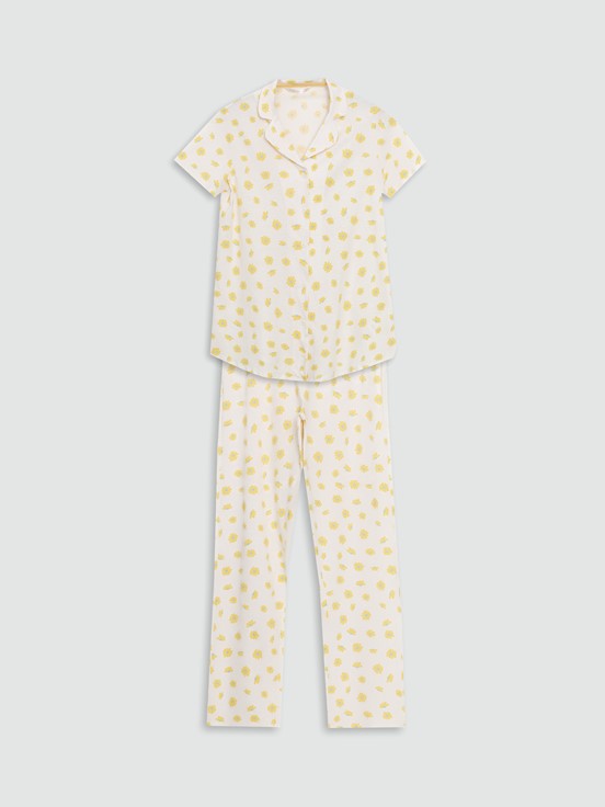 Pijama Takım UÇUK PEMBE BASKILI