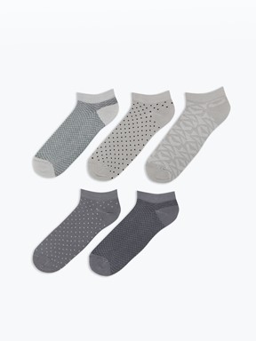 Patik Çorap KARIŞIK RENK İPLİĞİ BOYALI