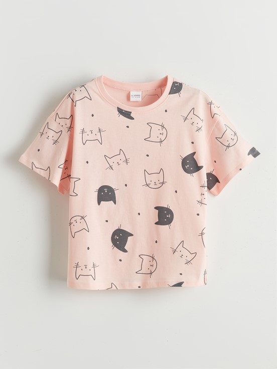 Şortlu Pijama Takımı PEMBE BASKILI