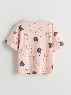 Şortlu Pijama Takımı PEMBE BASKILI