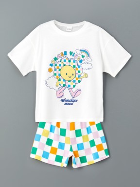 Şortlu Pijama Takımı BUXE BEYAZI