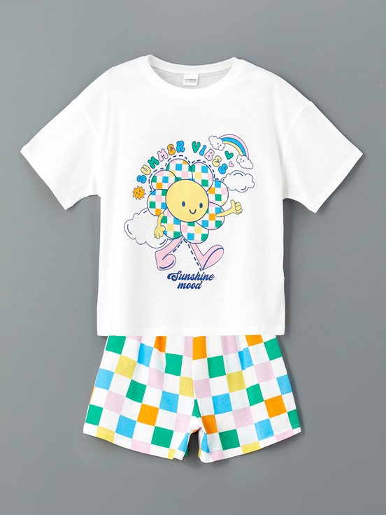 Şortlu Pijama Takımı BUXE BEYAZI