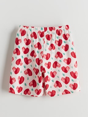Şortlu Pijama Takımı UÇUK PEMBE BASKILI