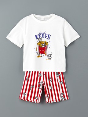 Şortlu Pijama Takımı BUXE BEYAZI