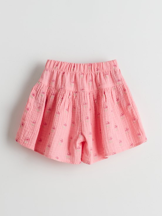 Etek PEMBE BASKILI