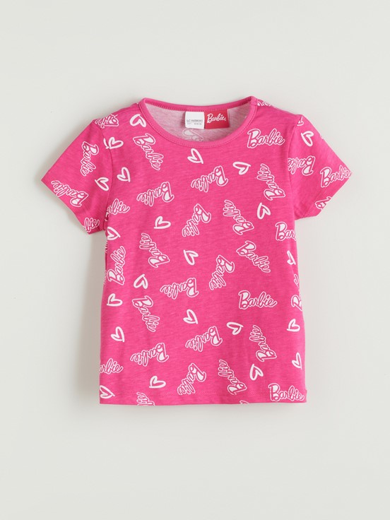 Şortlu Pijama Takımı PEMBE BASKILI