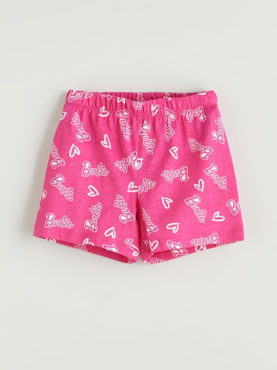 Şortlu Pijama Takımı PEMBE BASKILI