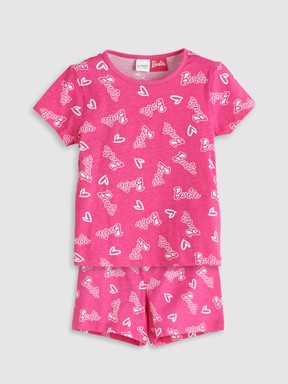 Şortlu Pijama Takımı PEMBE BASKILI