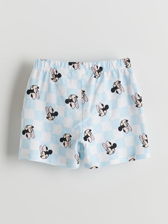 Şortlu Pijama Takımı BEYAZ BASKILI
