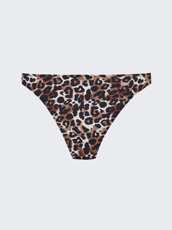 Bikini Alt KAHVERENGİ BASKILI
