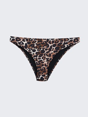 Bikini Alt KAHVERENGİ BASKILI