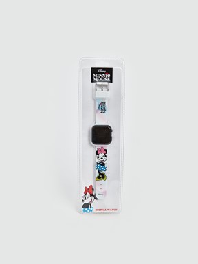 Minnie Mouse Baskılı Kız Çocuk Dijital Kol Saati KARIŞIK