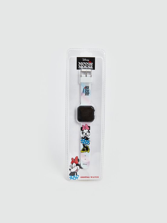 Minnie Mouse Baskılı Kız Çocuk Dijital Kol Saati KARIŞIK
