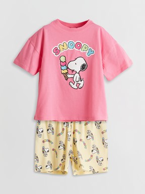 Şortlu Pijama Takımı PEMBE