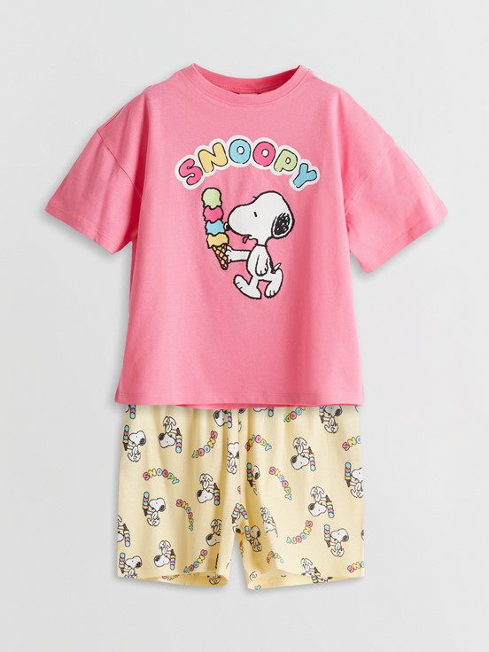 Şortlu Pijama Takımı PEMBE