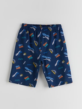 Şortlu Pijama Takımı ORTA MAVİ