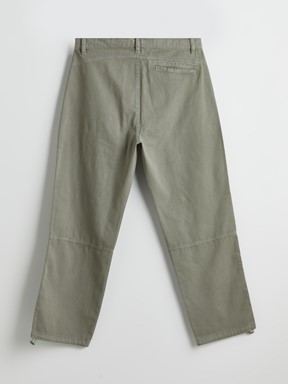 LCW CLASSIC Rahat Kalıp Gabardin Erkek Kargo Pantolon MAT HAKİ