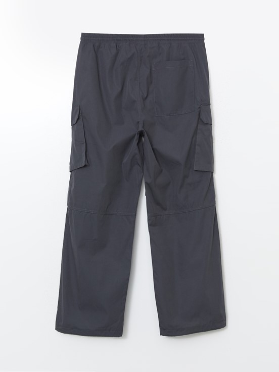 LCW CLASSIC Rahat Kalıp Gabardin Erkek Kargo Pantolon ANTRASİT