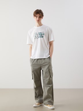 LCW CLASSIC Rahat Kalıp Gabardin Erkek Kargo Pantolon ANTRASİT